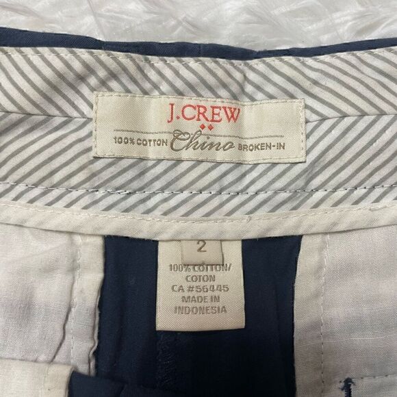 J Crew Shorts Broken-In Chino Set of 2 Black Navy Blue Womens Size 2 Cotton - Picture 3 of 15